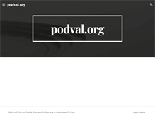 Tablet Screenshot of podval.org